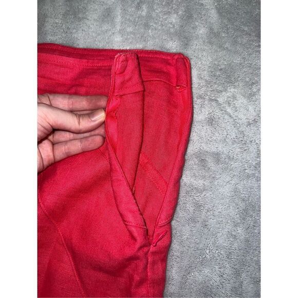 Women’s Pink 100% Linen Midi Skirt - Picture 5 of 8